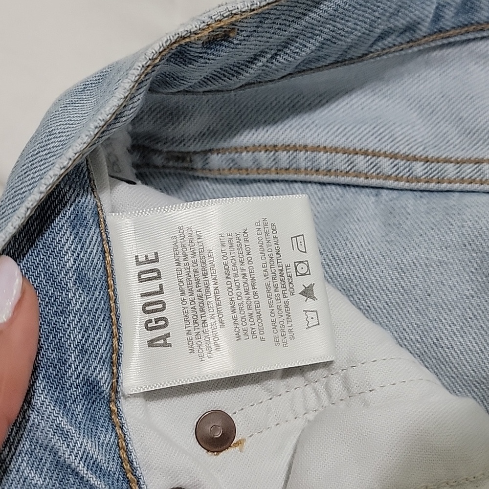 Agolde Riley Slim Crop jeans Sz 26 EUC - Picture 11 of 12